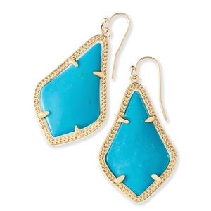 Kendra Scott Alexa Turquoise Drop Earrings